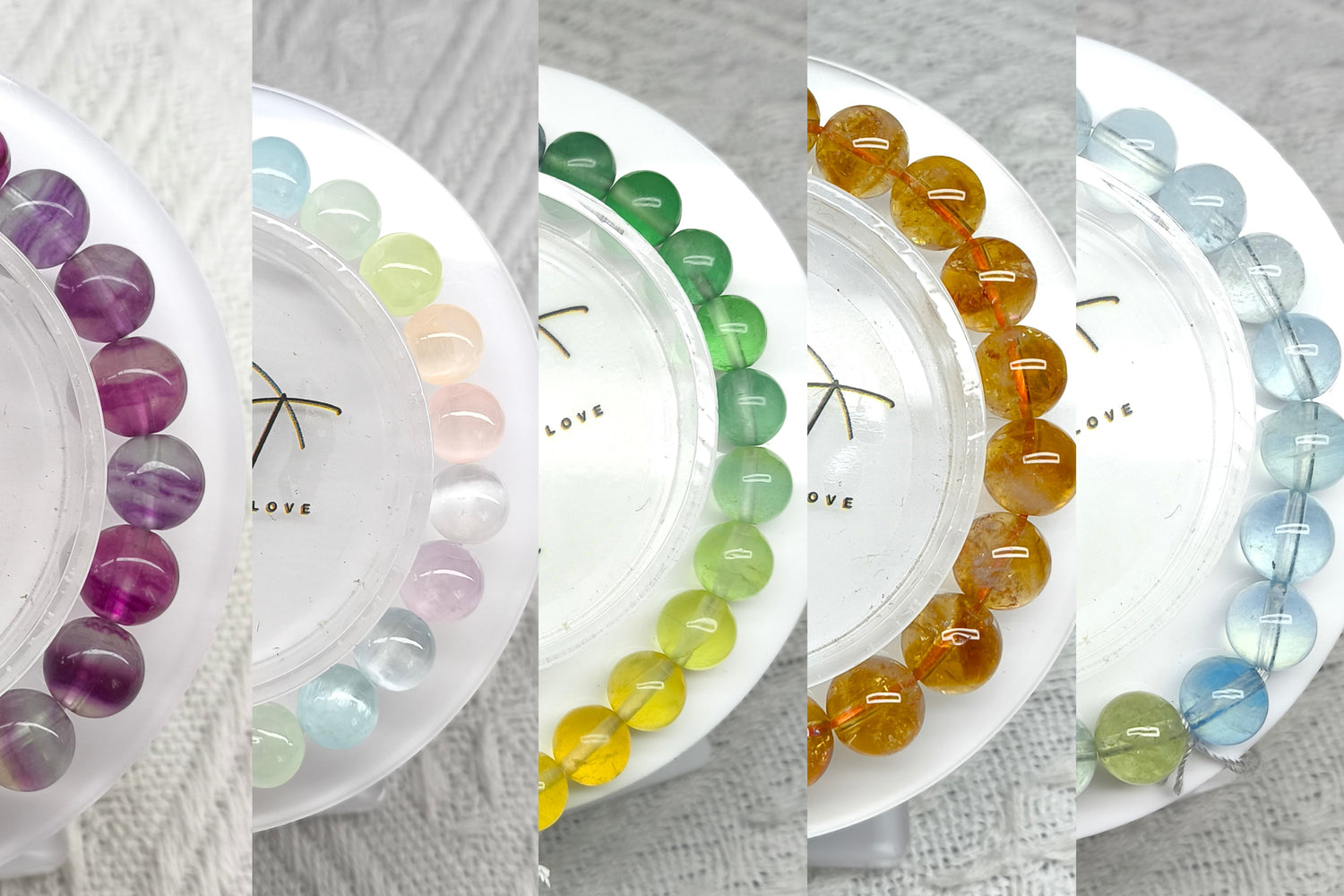 Plain Natural Crystal Bracelets